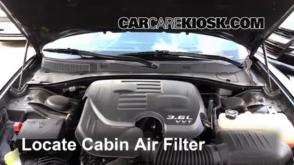 2015 Dodge Charger SE 3.6L V6 FlexFuel Filtro de aire (interior) Cambio